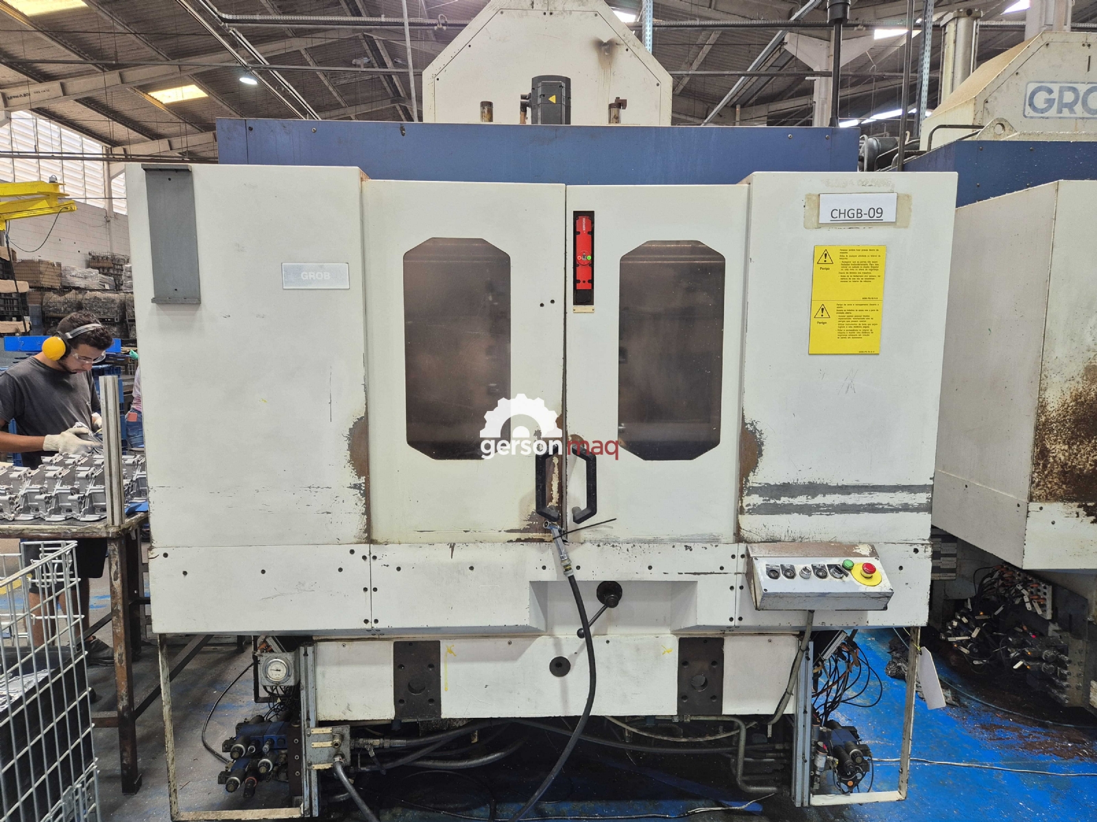 CENTRO DE USINAGEM HORIZONTAL DUPLO PALLET GROB BZ500 ANO 2007